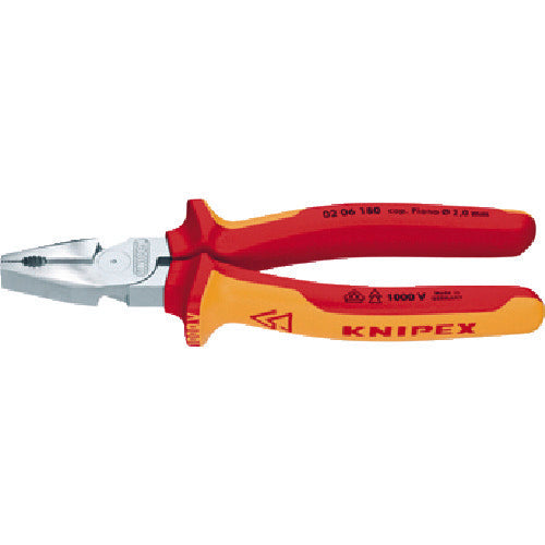 Insulated High Leverage Combination Plier  0206-180  KNIPEX