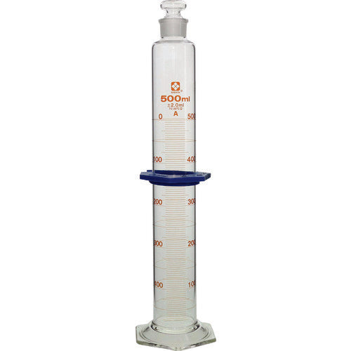 Graduated Cylinder SuperGrade with Glass Stopper 500mL  023550-500  SIBATA