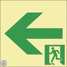 Load image into Gallery viewer, Emergency Exit Guidance Sign Passageway  068022  GREEN CROSS
