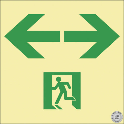 Emergency Exit Guidance Sign Passageway  068023  GREEN CROSS