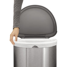 Load image into Gallery viewer, Semi-round sensor trash can with liner pocket  110  simplehuman
