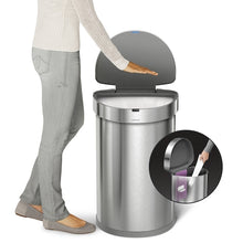 Load image into Gallery viewer, Semi-round sensor trash can with liner pocket  110  simplehuman
