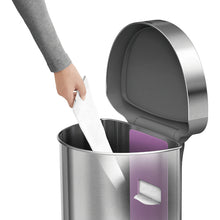 Load image into Gallery viewer, Semi-round sensor trash can with liner pocket  110  simplehuman
