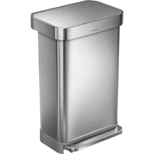 Load image into Gallery viewer, Rectangular step trash can with liner pocket  113  simplehuman
