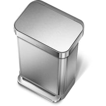 Load image into Gallery viewer, Rectangular step trash can with liner pocket  113  simplehuman

