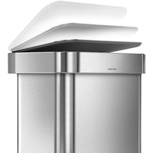 Load image into Gallery viewer, Rectangular step trash can with liner pocket  113  simplehuman
