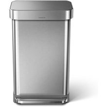 Load image into Gallery viewer, Rectangular step trash can with liner pocket  113  simplehuman
