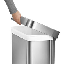 Load image into Gallery viewer, Rectangular step trash can with liner pocket  113  simplehuman
