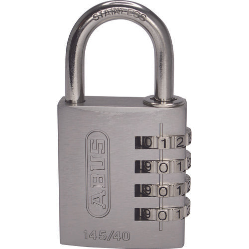 Four-line Variable Dail Stainless Shackle Padlock  145IB-40-SI  ABUS