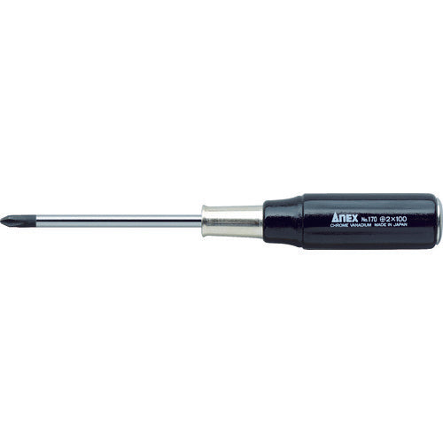 Tang-Through Screwdriver with Wood Handle  170-2-100  ANEX