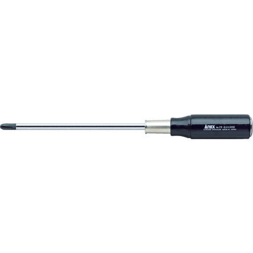 Tang-Through Screwdriver with Wood Handle  170-4-200  ANEX