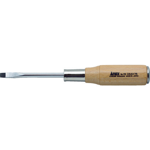 Tang-Through Screwdriver with Wood Handle  170-5.5-75  ANEX