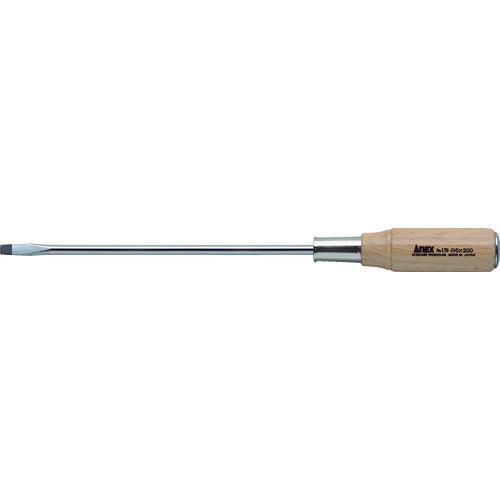 Tang-Through Screwdriver with Wood Handle  170-6-200  ANEX