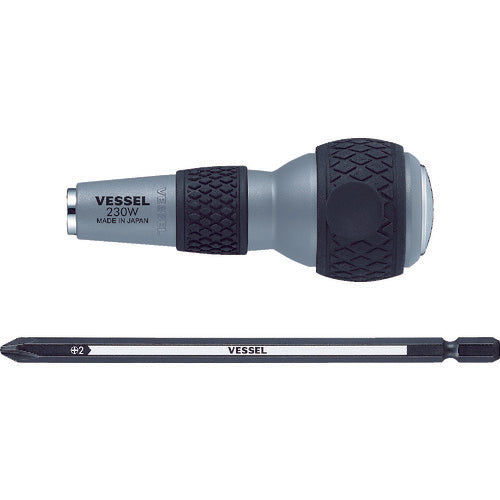 Ball-Grip Interchangeable Tang-thru Screwdriver  230W-2  VESSEL