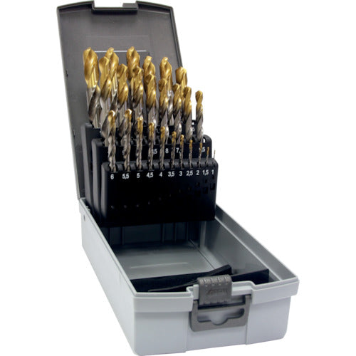 TiN-top Coated HSS Jobber Drill Set (24pcs)  234 6.018  GUHRING