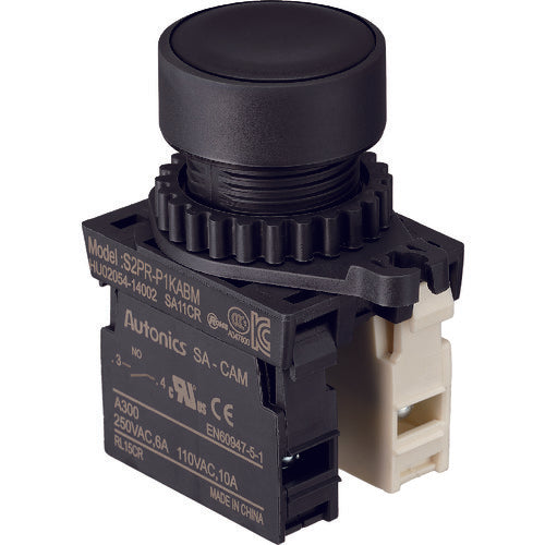 Push-Button Switch  25P-1A1BM-BK  TRUSCO