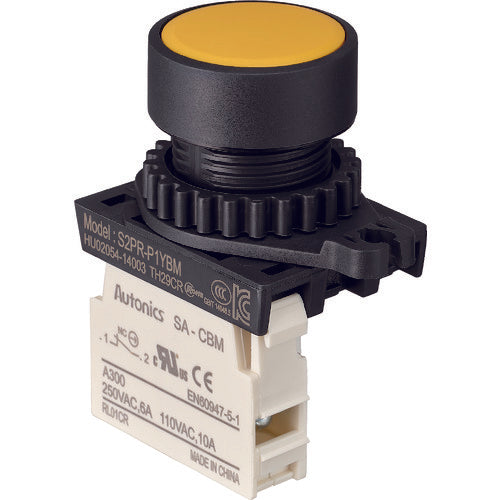 Push-Button Switch  25P-1BM-Y  TRUSCO