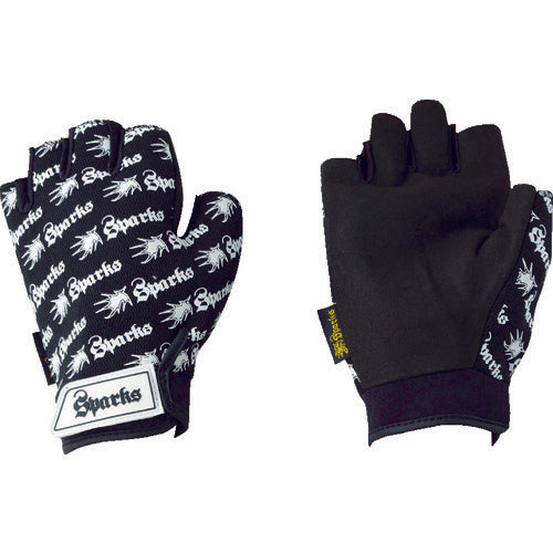 Sparks Open-Finger Gloves  2958BK  KAWANISHI