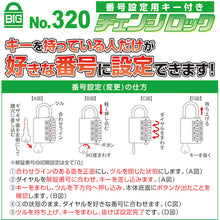 Load image into Gallery viewer, Combination Padlock with Key for Number Setting  320-40  SOL
