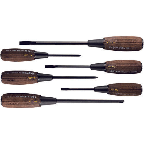 Wood-Compo tang-thru Screwdriver 6pc  336PS  VESSEL