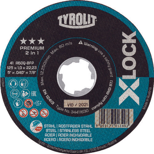 X-LOCK Cutting Grindstone Premium Line  34411632  TYROLIT