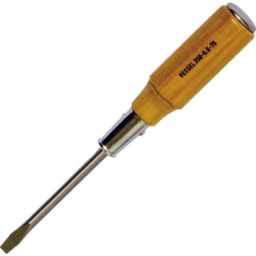 Tang-Through Screwdriver with Wood Handle  350-5.5-75  VESSEL