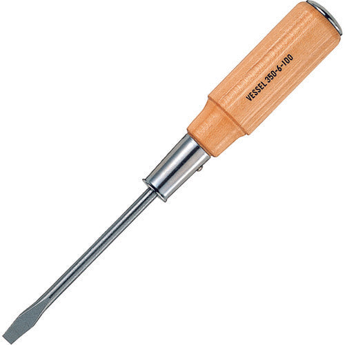 Tang-Through Screwdriver with Wood Handle  350-6-100  VESSEL