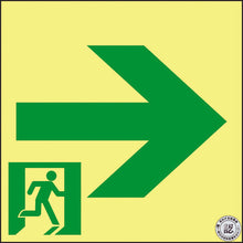 Load image into Gallery viewer, Emergency Exit Guidance Sign Passageway  364951  GREEN CROSS
