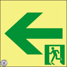 Load image into Gallery viewer, Emergency Exit Guidance Sign Passageway  364952  GREEN CROSS
