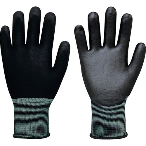 PU Palm Coated Gloves  406-M-BLK  FUKUTOKU
