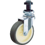 Pipe Insertion type Urethane Caster(EN Series)  4202EN-UR100 BAR01  HAMMER CASTER