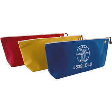 Load image into Gallery viewer, Canvas Bag with Zipper, Large Assorted Colors, 3 Pack  5539LCPAK  KLEIN
