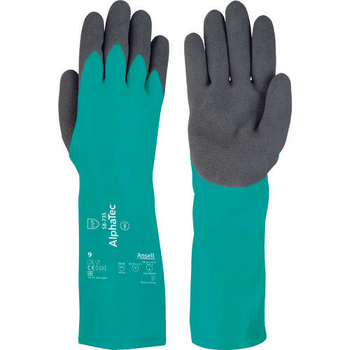 Chemical and Cut Protection Gloves AlphaTec 58-735  58-735-10  Ansell