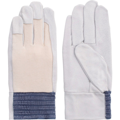 Pig Grain Leather Gloves with Cotton Back  5971  FUJI GLOVE