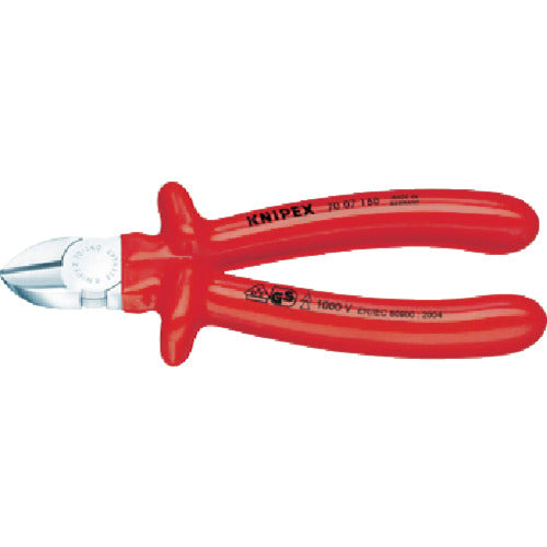 Insulated Diagonal Cutter  7007-180  KNIPEX