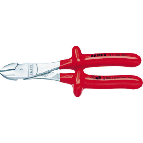 Insulated High Leverage Diagonal Cutter  7407-200  KNIPEX