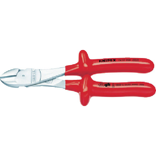 Insulated High Leverage Diagonal Cutter  7407-250  KNIPEX