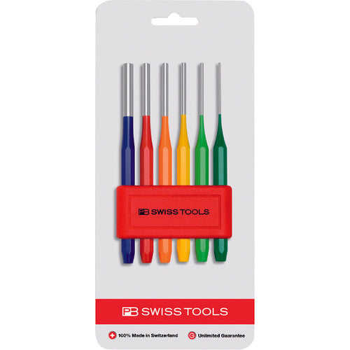 Coloured Parallel Pin Punch Set  755BLRBCN  PB SWISS TOOLS