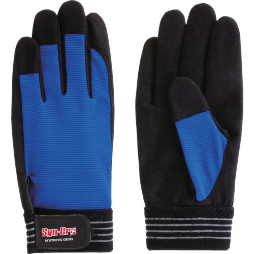 Artificial Leather Gloves with Polyester Back  7701  FUJI GLOVE