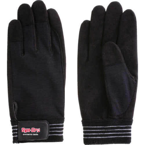 Artificial Leather Gloves with Polyester Back  7705  FUJI GLOVE
