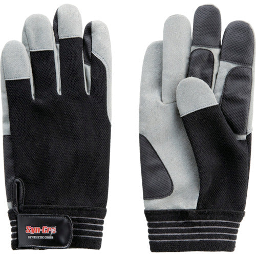 Artificial Leather Gloves with Polyester Back  7715  FUJI GLOVE