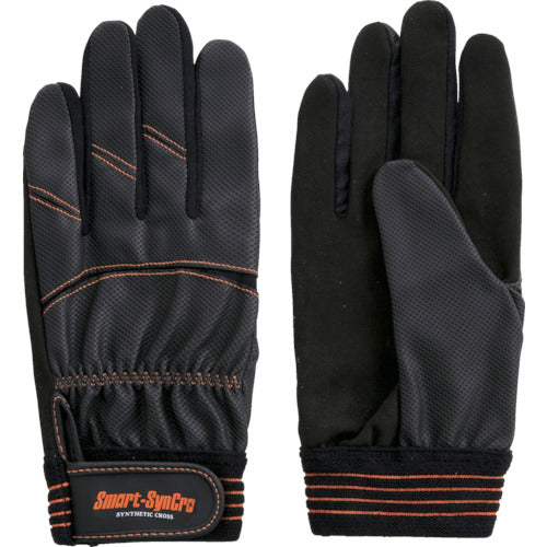 Artificial Leather Gloves with Polyurethane Back  7718  FUJI GLOVE