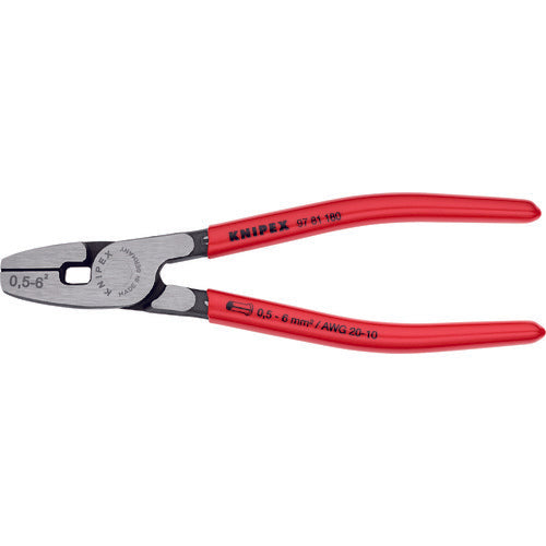 Crimping Pliers for end sleeves(ferrules) with front loading  9781-180  KNIPEX