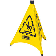 Load image into Gallery viewer, Pop-Up Safety Cone, 20 with Multilingual Caution Imprint  9S0004  Rubbermaid

