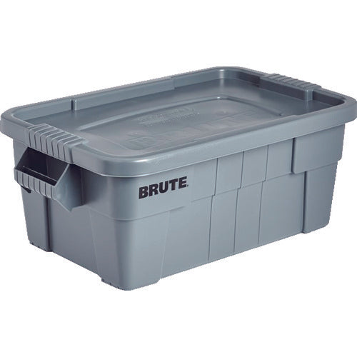 BRUTE Tote with Lid  9S30GRAY  Rubbermaid