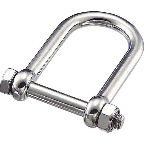 Wide Safety D-shackle w/loose stopper nut  A-2739  MIZUMOTO