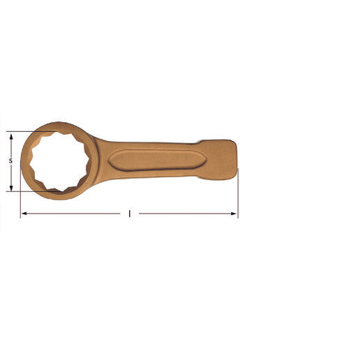 Non-Sparking Striking Box Wrench 12 Point  AMSAH0050B  AmpcoSwiss