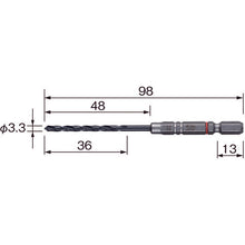 Load image into Gallery viewer, Cushion Drill bit for Steel  AMD3.3  VESSEL
