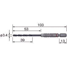 Load image into Gallery viewer, Cushion Drill bit for Steel  AMD3.4  VESSEL
