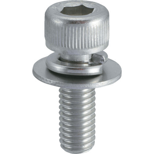 Stainless Steel Hexagon Socket Head Cap Bolt With Washer  B078-0625  TRUSCO